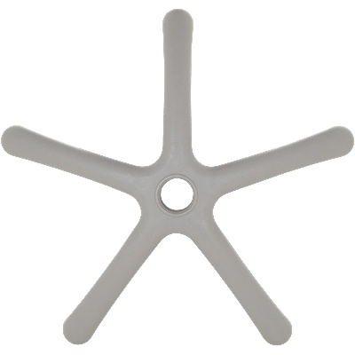 Zvezda за детски стол - 250 мм - полипропилен - сива (7040061)