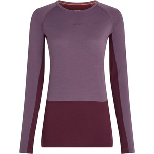 Icebreaker Дамско мериносово термобельо Icebreaker Women's Merino 200 Zoneknit L/S Crewe Merino base layer - Dark Berry / Grey Plum / Cb (115-2824-0214)