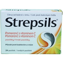 Strepsils Pomaranč s Vitamínom C pas.ord.24