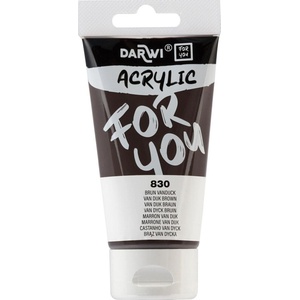 Darwi DFY АКРИЛНА боя Brown Vandijck 75 ml 1 бр (DF5150075830C)