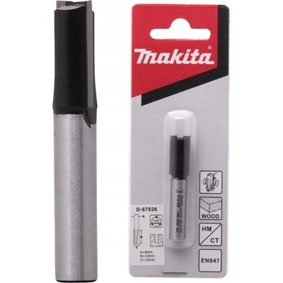 MAKITA PRIAMA FRÉZA, 2 DRÁŽKY, STOPKA 8mm D-67826 D-10073