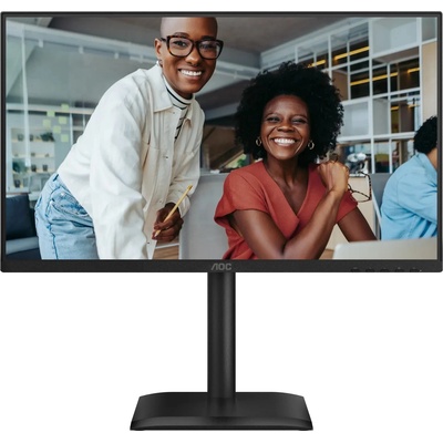 Монитор AOC 24E4U, 23.8" IPS WLED, 1920x1080@120Hz, 4ms GtG, 300cd m/2, 1500: 1, 20M: 1 DCR, Adaptive Sync, FlickerFree, Anti Blue Light, 2Wx2, Tilt, Height Adjust, Pivot, Swivel, D-SUB, HDMI, DP, USB Hub (24E4U)