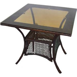 Bogdan Furniture Am Ратанова маса 45-1 75/75/75h кафява