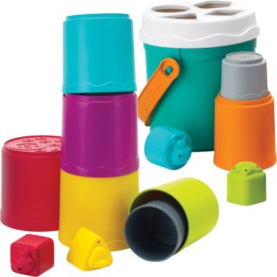 Infantino Комплект кофички за подреждане и сортиране Infantino - 14 части (IN315093)