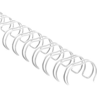Drôtená väzba 2:1, 11mm – biela