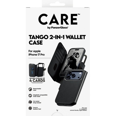 PanzerGlass® CARE Tango 2v1 Wallet púzdro s MagSafe Apple iPhone 17 Pro čierne