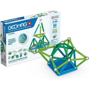 Image 1 of Geomag Магнитен конструктор, Geomag, Classic, 60 части