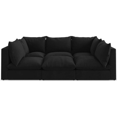 makamii Черен диван 255 cm Manao - Makamii (MANAO_PIT_41_P1_C8)