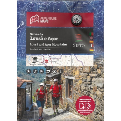Lousâ and Açor Mountains 1.30.000 turistická mapa