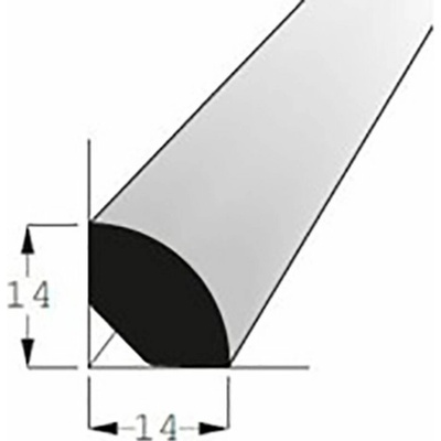 Lišta rohová vnitřní borovice 14x14mm, délka 200cm