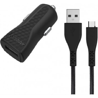 Energizer Зарядно за кола Energizer - 121-BRA007596, USB, черно (DC1ALMCM)
