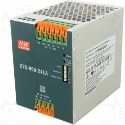 MEAN WELL XTR-960-24LA Napájecí zdroj: spínaný; na lištu DIN; 960W; 24VDC; 0÷40A; OUT: 1