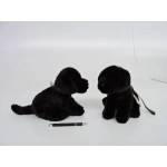 Mattel *PLUSH dog, 26 cm, labrador, black