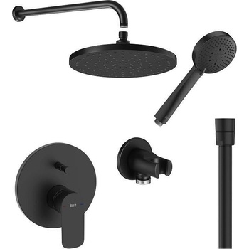 Roca Пакет за вграждане вана-душ Cala с кръгла душ глава черен мат ф 250 mm A5A066ENB0 + A5B5250NB0 + A5B2250NB0 + A5B0250NB0 + A5B8113NB0 + A5B2118NB0 (173403)