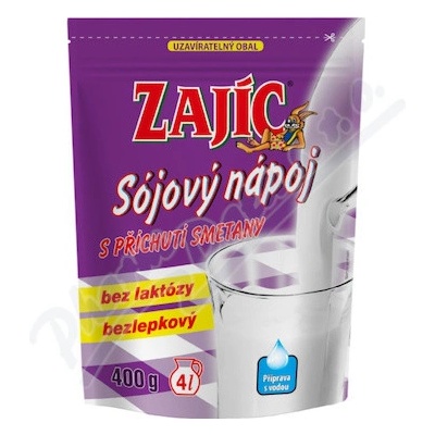 Zajíc nápoj sojový s příchutí smetany 400 g