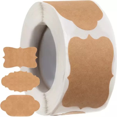 1Mcz Popisovací samolepky kraftové 300ks – Zboží Dáma