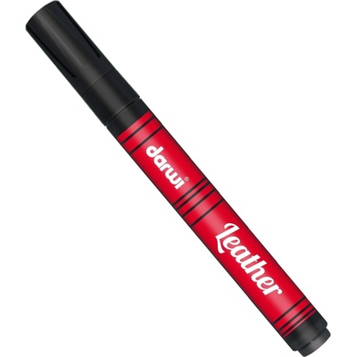 Darwi Paint On Leather Marker Маркер върху кожата Black 6 ml 1 бр (DA0420013100C)