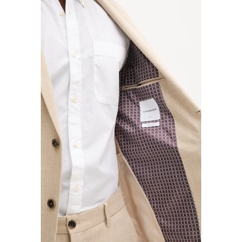 Lindbergh Костюм с лен Lindbergh в бежово с изчистен дизайн 30-606060 (30.606060.SAND)