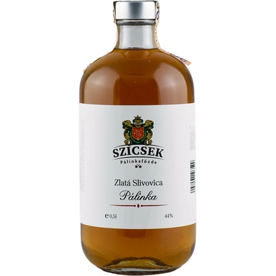 Szicsek Zlatá Slivovica 44% 0,5 l (čistá fľaša)