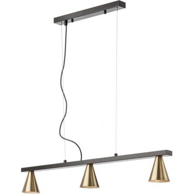 01-2218 - Пендел ZUMA 3xGU10/15W/230V черен/златист (UN0670)