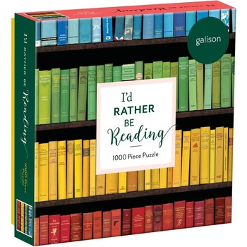 Galison - Puzzle I'd rather be Reading - 1 000 piese