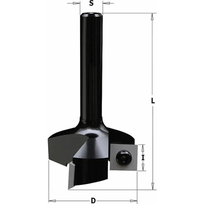 IGM Professional IGM | F463 – Stopková fréza na plochy Ø38 / stopka Ø8 mm
