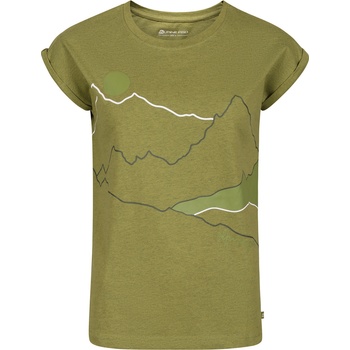 ALPINE PRO Дамска тениска от неизмачкващ се материал ALPINE PRO NOGERA green oasis вариант pa ALPINE PRO | Zelen | ЖЕНИ | XS