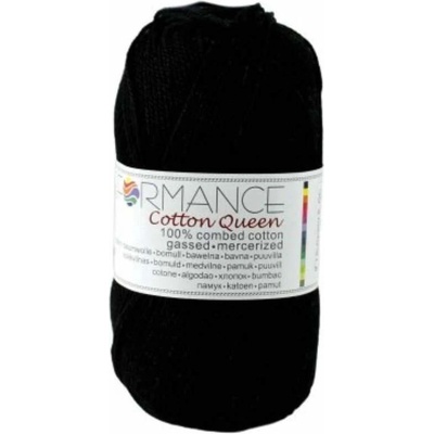 Bavlněná příze Cotton Queen 0103 - černá