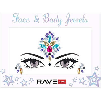 RAVE Samolepící kamínky na obličej 3.0 | Multicolor