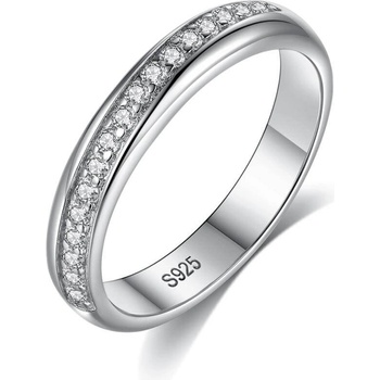 Silenti Jewelry Сребърен пръстен "Обиколка" - 8 - 57мм (18.1мм диам. )