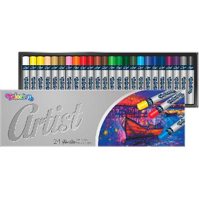 Colorino Artist olejové pastely okrúhle 24 farieb