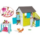Smoby set domček Pretty Blue a Écoiffier vozík Délices a košík 810703-12