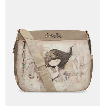 Anekke ГОЛЯМА ОВАЛНА cross-body ДАМСКА ЧАНТА ОТ ЛИМИТИРАНАТА КОЛЕКЦИЯ anekke memories