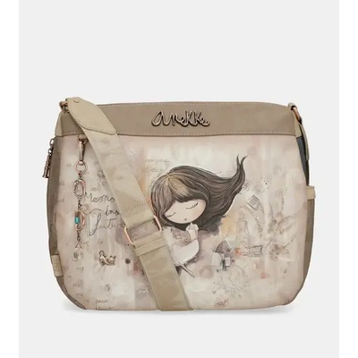 Anekke ГОЛЯМА ОВАЛНА cross-body ДАМСКА ЧАНТА ОТ ЛИМИТИРАНАТА КОЛЕКЦИЯ anekke memories