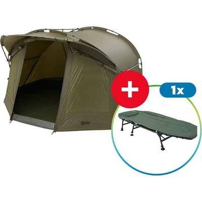Bivak Mivardi Entrix XL + Lehátko Suretti Fishmaster