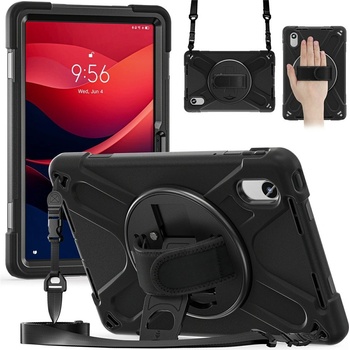 Lenovo Удароустойчив калъф със стойка за Lenovo Tab K11 Gen 2 / Lenovo Idea Tab - 360° ротация, ремък за ръка и протектор, 5 цвята