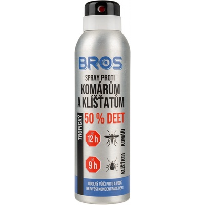 Bros 50% Deet spray proti komárům a klíšťatům 180 ml