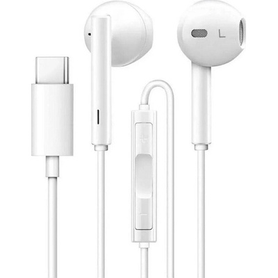 Huawei Original Wire Earphones Type C With Microphone cm33 white