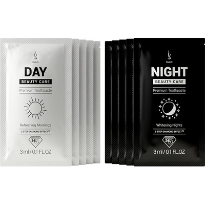 DuoLife Day & Night Beauty Care sada zubnej pasty 2 x 3 ml