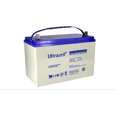Ultracell Акумулаторна батерия Ultracell UCG100-12, 12V, 100 Ah, VRLA, F11 конектори (UCG100-12)