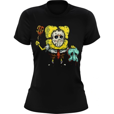 MemeMerch Tričko Spongebob Murderer Black