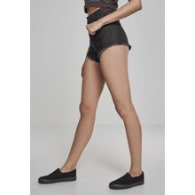 Urban Classics Ladies Krátke nohavice Ladies Denim Hotpants white Čierna