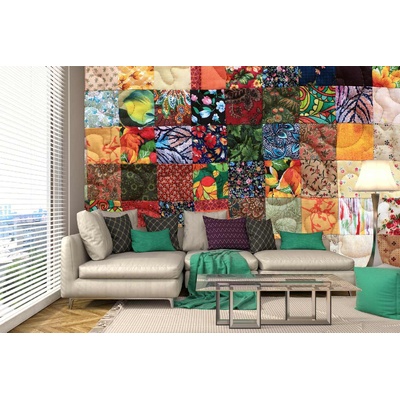 DIMEX ART Самозалепваща се флизелинова фототапета флорален пачуърк 375 x 250 см