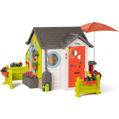 Smoby Domček pre záhradníka Garden House výnimočne rozšíriteľný s komplet výbavou a bohatou záhradkou od 24 mes