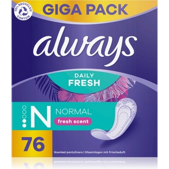 Image 1 of Always Daily Fresh Normal дамски превръзки парфюмиран 76 бр