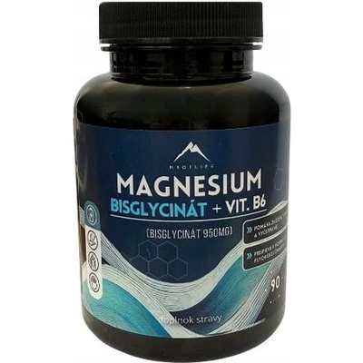 Hrotlife Bisglycinát hořečnatý + vitamín B6 90 kapslí