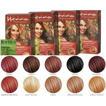 Henna prírodná farba na vlasy mahagón 33 g