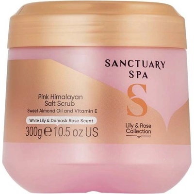 Sanctuary Spa Lily & Rose ošetrujúci telový peeling s vôňou kvetín 300 g