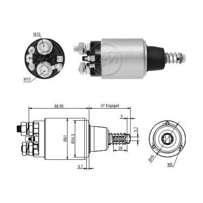Spínač startéru 0001367061 Bosch 2339402118