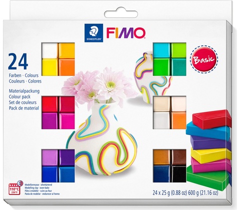Fimo soft sada 24 barev 25 g BASIC